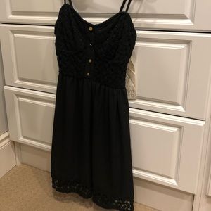 Black lace dress